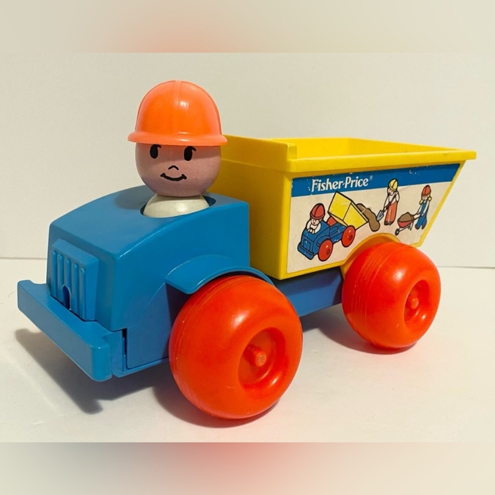 FISHER-PRICE- Vintage Toy Dump Truck- 1982